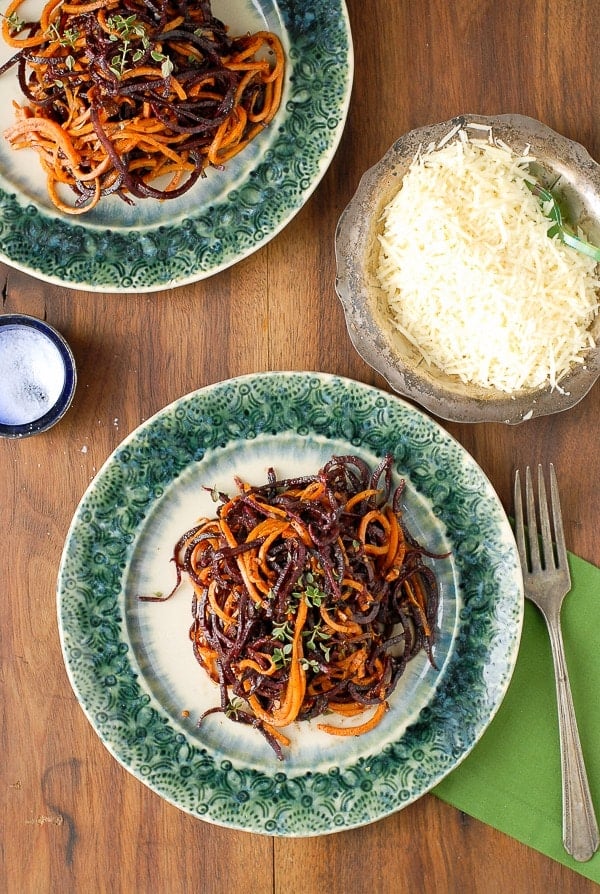 Spicy Sweet Potato Noodles in Garlic-Cinnamon Brown Butter