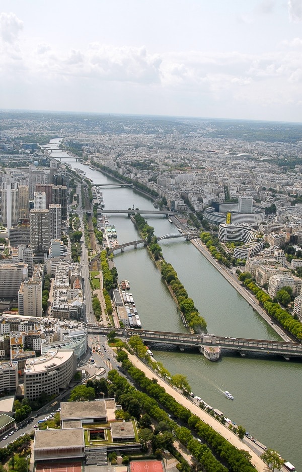 View of the Seine from the Eiffel Tower