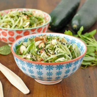 Cold Cucumber Noodle Salad with Watercress, Mint and Toasted Sesame-Ginger Dressing - BoulderLocavore.com