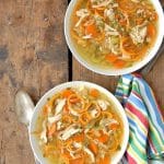 Skinny Chicken Sweet Potato Noodle Soup