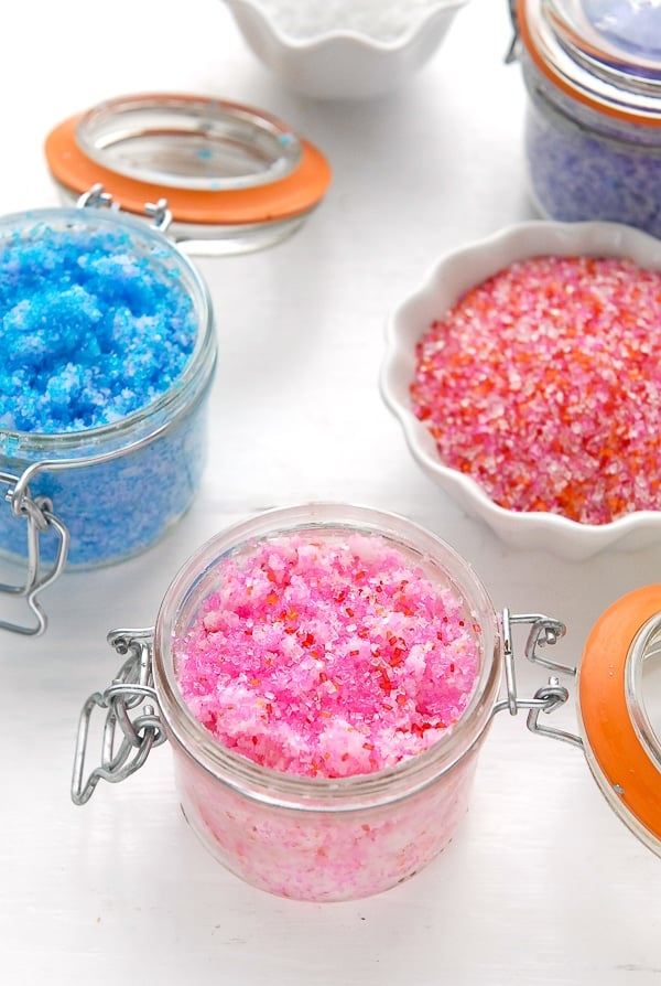 Sparkling Flower-scented Coconut Oil Sugar Scrub 