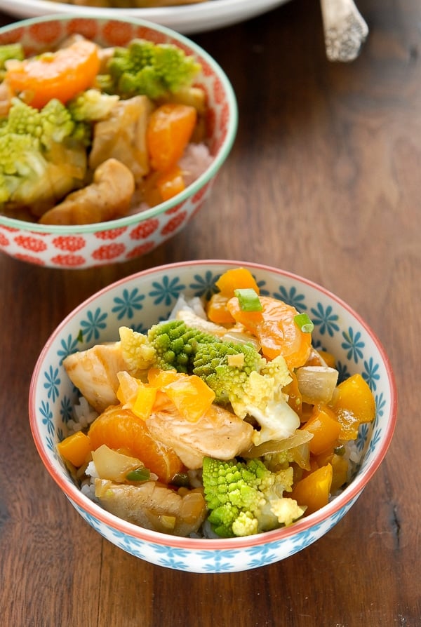 Orange Chicken - Romanesco Stir Fry 