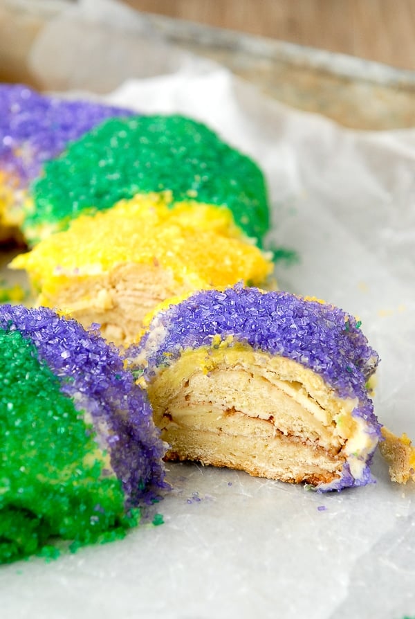 Gluten-Free King Cake for Mardi Gras