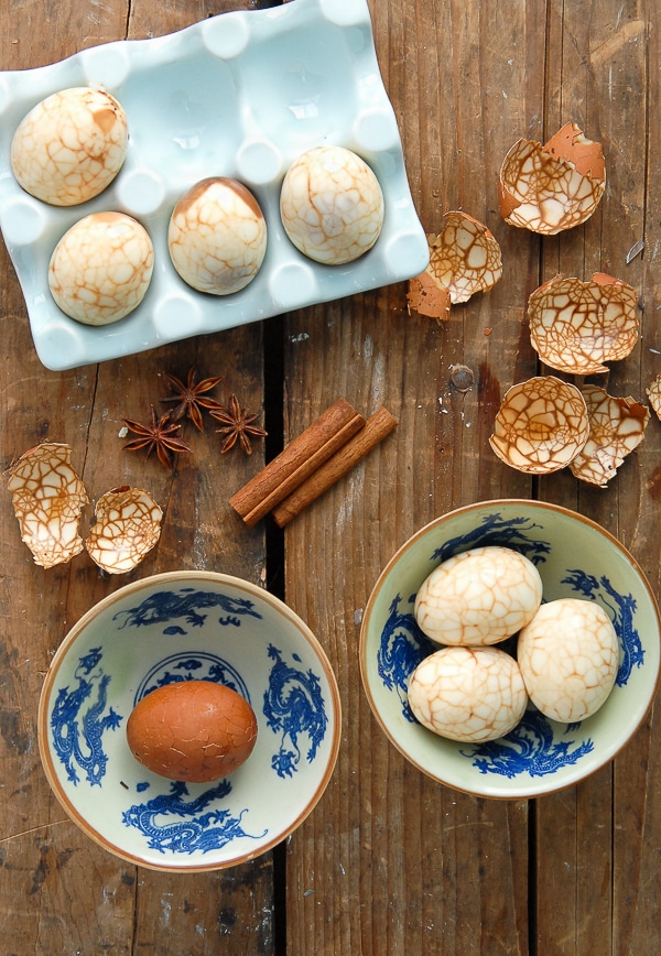Marbled Chinese Tea-Spice Eggs