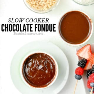 Slow Cooker Chocolate Fondue title image