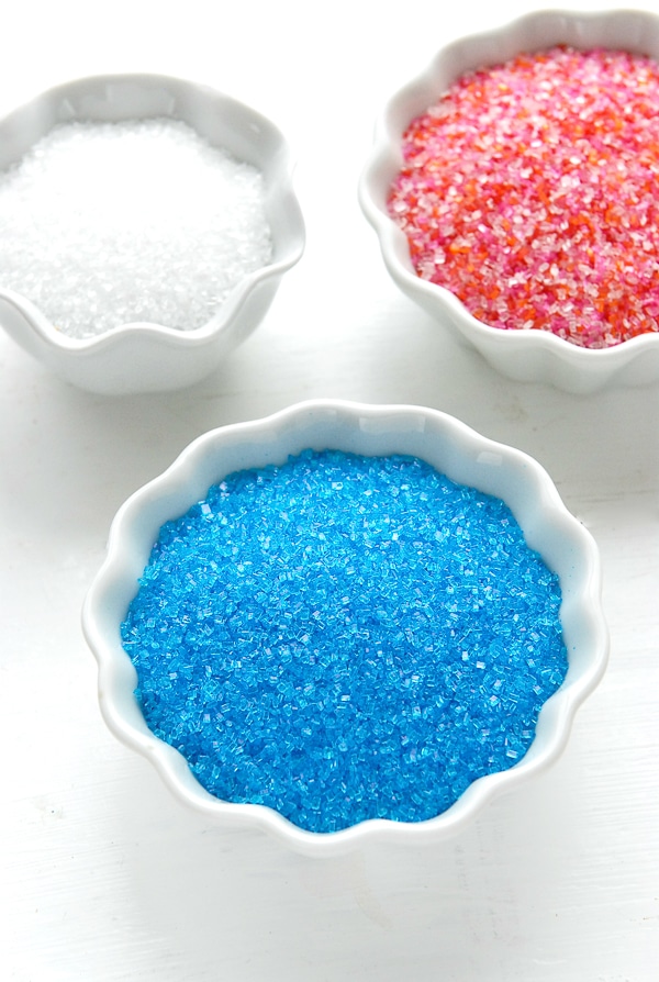 Sparkling Sugars blue, white, pink mixed