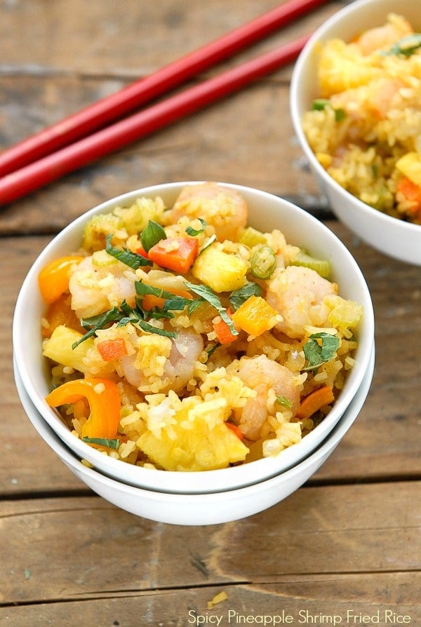 Spicy Pineapple Shrimp Fried Rice