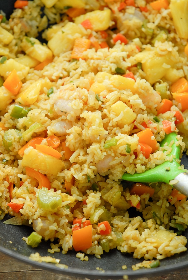 Spicy Pineapple Shrimp Fried Rice