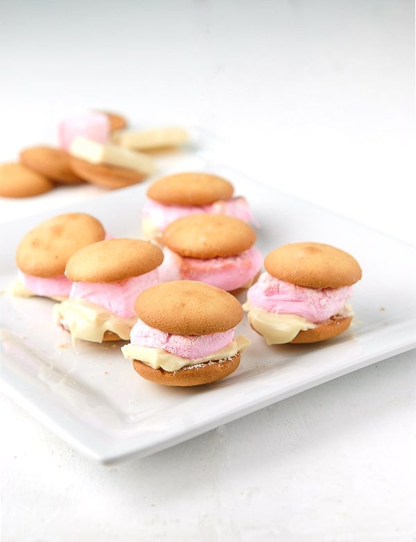 Vanilla Wafer Rose Marshmallow White Chocolate Oven S\'Mores 