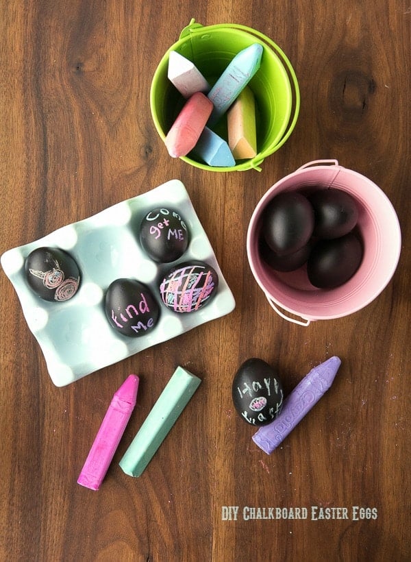 DIY Chalkboard Easter Eggs