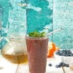 Green Tea Blueberry Ginger Antioxidant Smoothie 