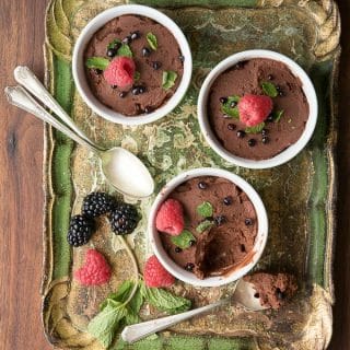 Irish Chocolate Mousse with Baileys from above