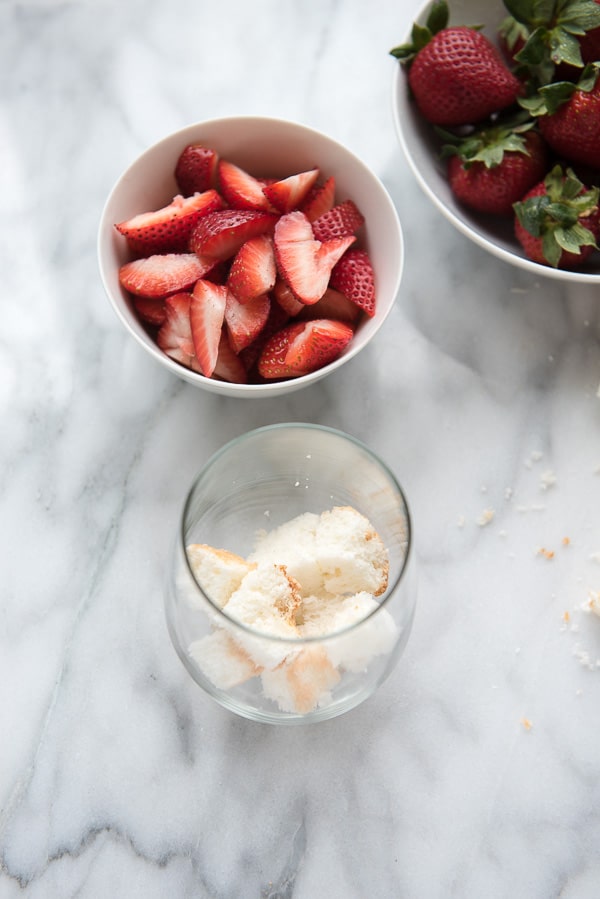 Angel Food Cake and Strawberries