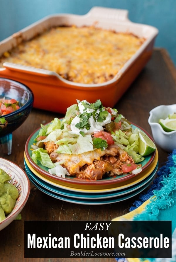 Easy Mexican Chicken Casserole title image