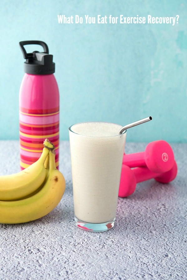 Soy Milk and Banana Smoothie for Exercise Recovery
