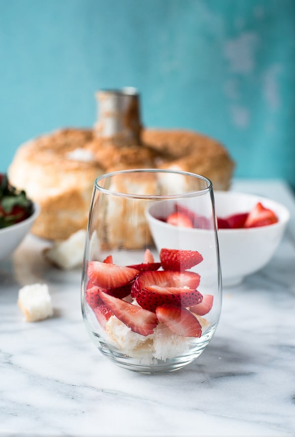 Strawberry Lemon Custard Trifle - Layers