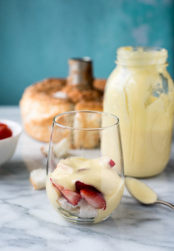 Strawberry Lemon Custard Trifle - Layers 