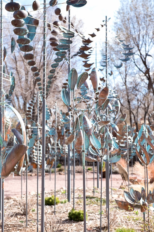 Wilford Gallery Wind Sculpture garden Santa Fe New Mexico 