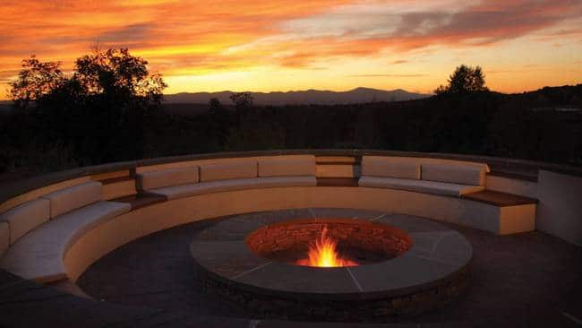 Outdoor Fire Pit at The Bar - Four Seasons Rancho Encantado, Santa Fe