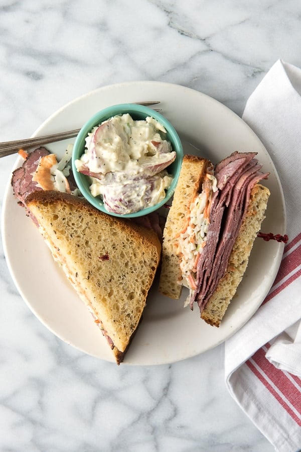 Brooklyn Avenue Sandwich {Pastrami, Cole Slaw, Russian Dressing, Rye} 