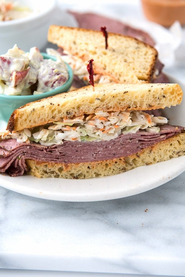 Brooklyn Avenue Sandwich {Pastrami, Cole Slaw, Russian Dressing, Rye} 