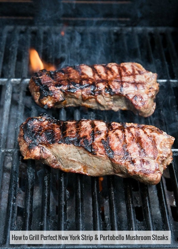 How to Grill Perfect New York Strip Portobella Mushroom Steaks