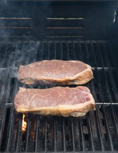 grilling new york strip steak for great grill marks