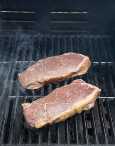 grilling new york strip steaks for grill marks