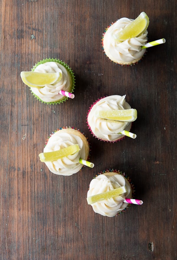 Margarita Cupcakes from overhead