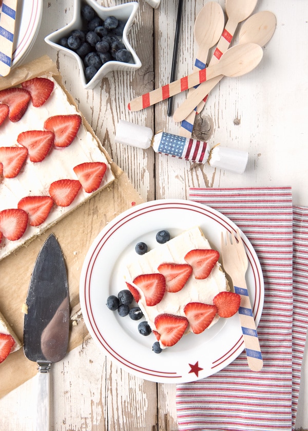 American Flag Fruit Cookie Dessert Pizza 