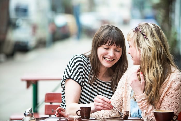 Friends at a Cafe