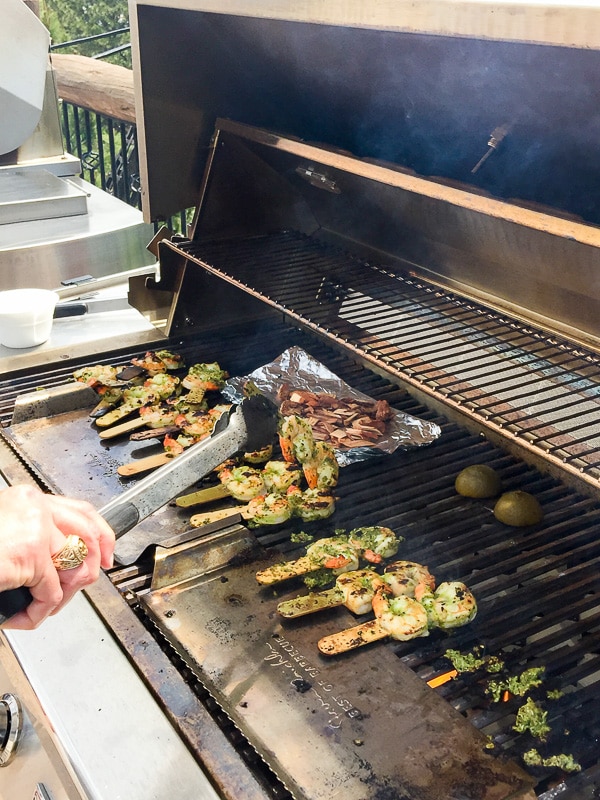 Green Lightening Shrimp and grill shield