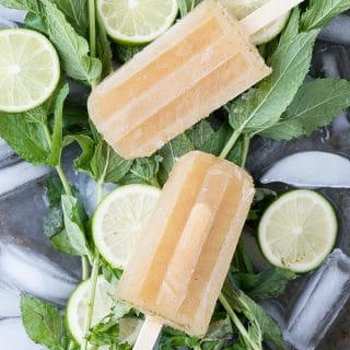 Guava-Lime Mojito Popsicles