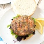 Hay Smoked Salmon Burgers