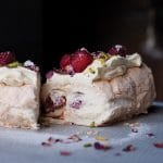 Meringue Roulade with Rose Petals and Fresh Raspberries from Plenty More (Ten Speed Press)