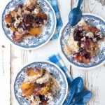 Slow Cooker Peach Blueberry Cobbler- BoulderLocavore