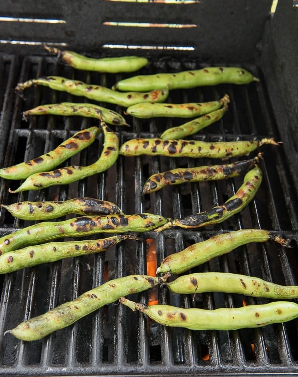 grilling fave beans