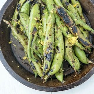 Grilled Fava Beans with Balsamic Vinegar