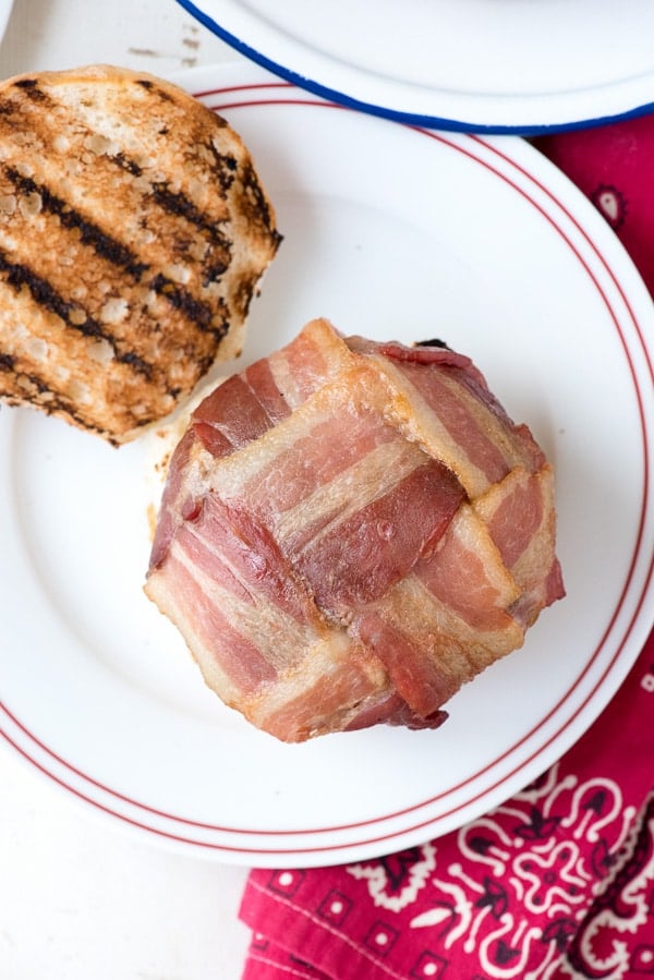 Grill-Smoked Green Chile Burgers with Bacon Weave 