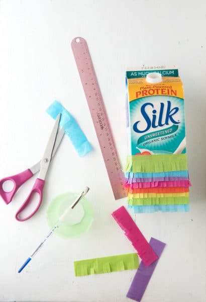 How to Make a Rainbow Milk Carton Pinata