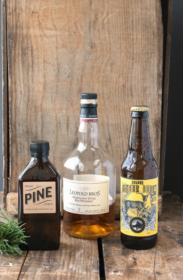 Mountain Pine Whiskey Cooler cocktail - Colorado ingredients 