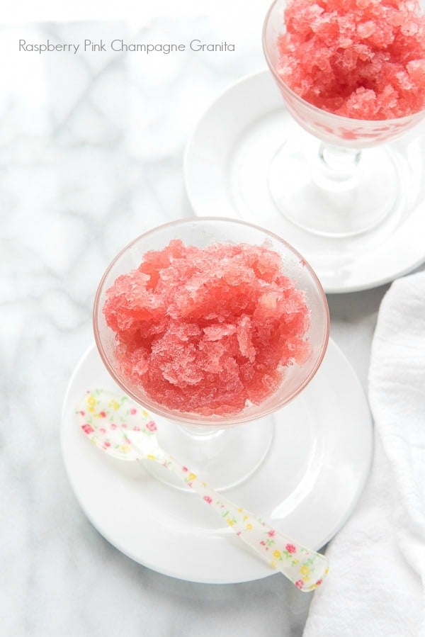 Raspberry Pink Champagne Granita