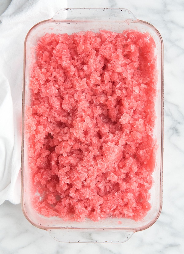 Raspberry Pink Champagne Granita