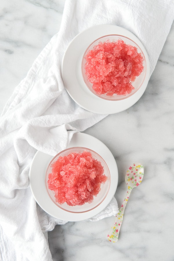 Raspberry Pink Champagne Granita 