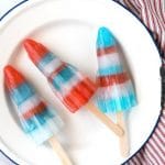 Red White & Blue Sports Drink Rocket Popsicles - BoulderLocavore.com