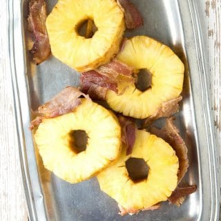 Spicy Grilled Whole Pineapple Wrapped in Bacon