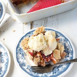 Stone Fruit Slab Pie (gluten-free) with Grilled Peach Mascarpone Ice cream