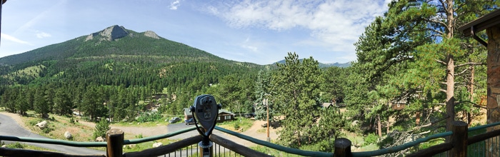 iPhone Pano View from Trailhead Restaurant - Rocky Mtn Natl Park 