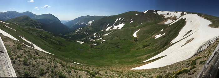 iPhone Pano from Alpine Visitor Center - Rocky Mtn Natl Park 