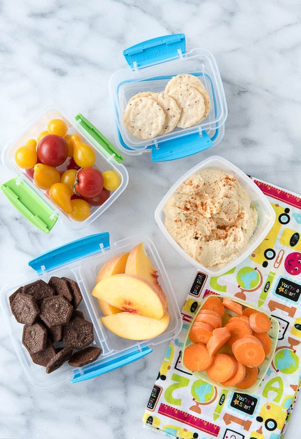 Back to School Lunch Box ideas - healthy foods in small boxes